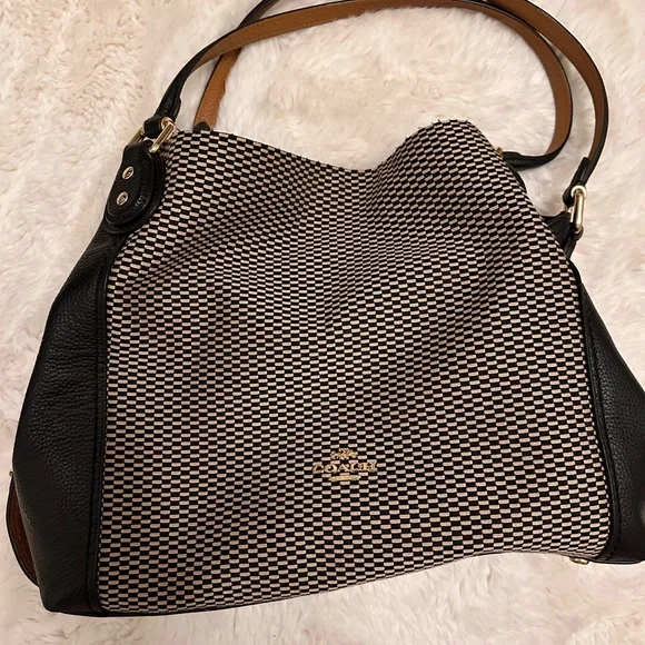 Coach Jacquard Legacy Edie 31 Shoulder Bag - Picture 2 of 9